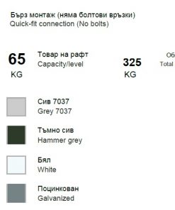 Комплект рафтов стелаж CROSSER 1000x400